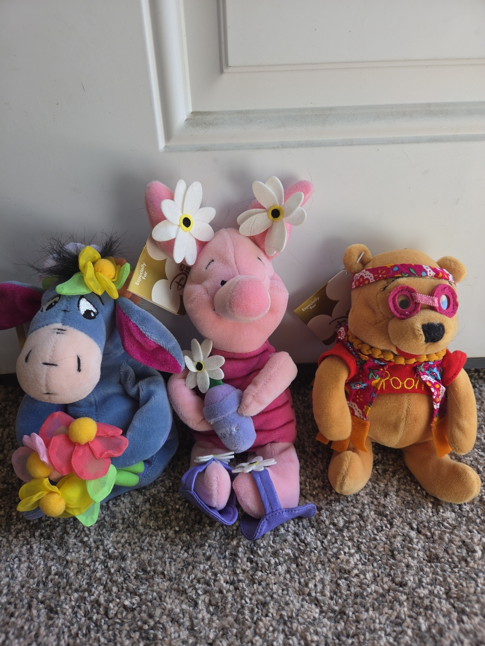 Set of 3 Plush Disney Characters — Flower Power